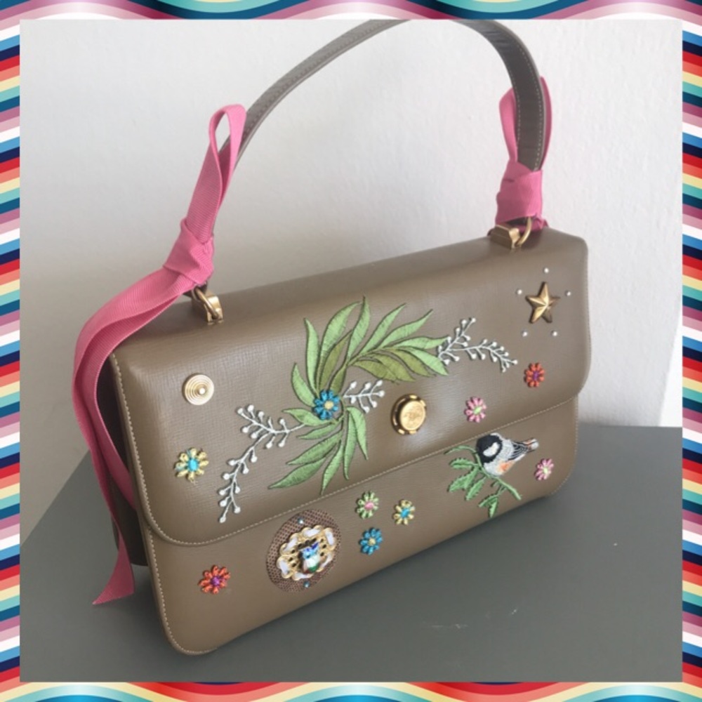 Vintage Embellished 1950’s Handbag 👜 🌸🌿